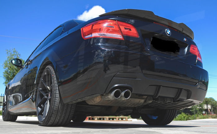 Gloss Black Rear Diffuser for BMW E92 E93 3 series single exhaust Pre LCI Gloss Black Rear Diffuser for BMW E92 E93 3 series single exhaust Pre LCI