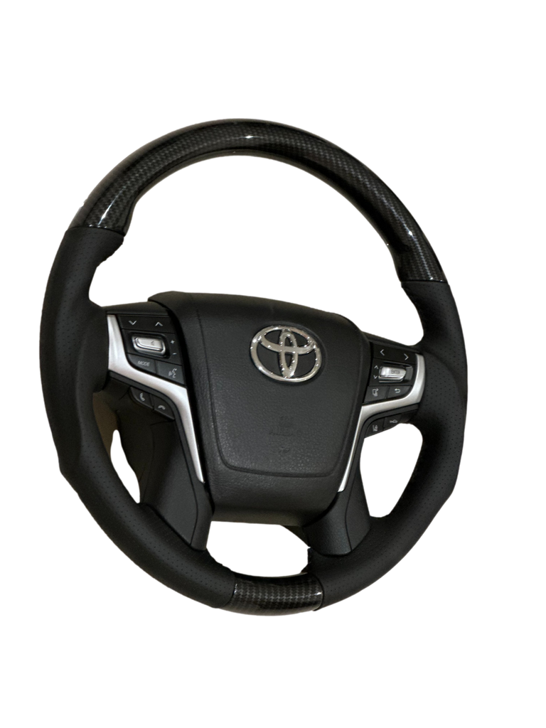 Custom Carbon Leather Sport Steering Wheel for Toyota Land Cruiser / P –  AutoHaus Performance