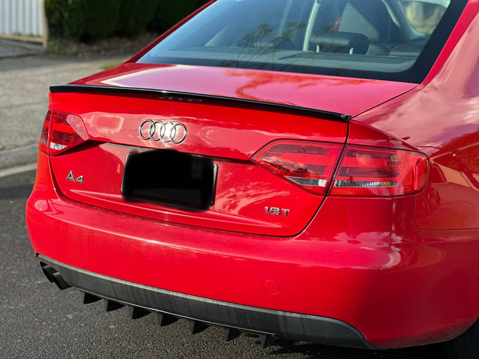 Audi A4 S4 B8 2008 - 2015 REAR SPOILER BOOT LIP ABS GLOSS BLACK Audi A4 S4 B8 2008 - 2015 REAR SPOILER BOOT LIP ABS GLOSS BLACK