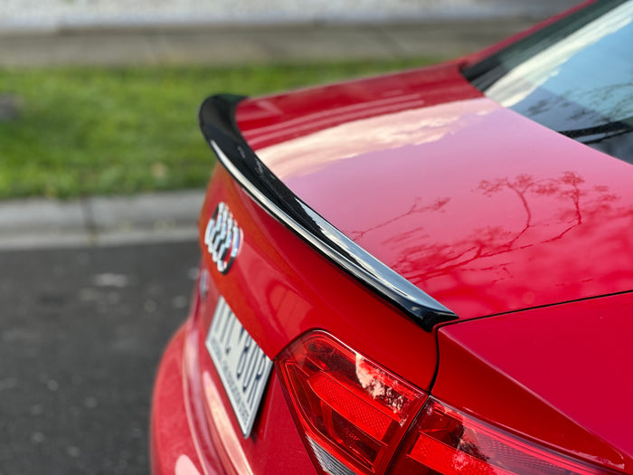 Audi A4 S4 B8 2008 - 2015 REAR SPOILER BOOT LIP ABS GLOSS BLACK Audi A4 S4 B8 2008 - 2015 REAR SPOILER BOOT LIP ABS GLOSS BLACK