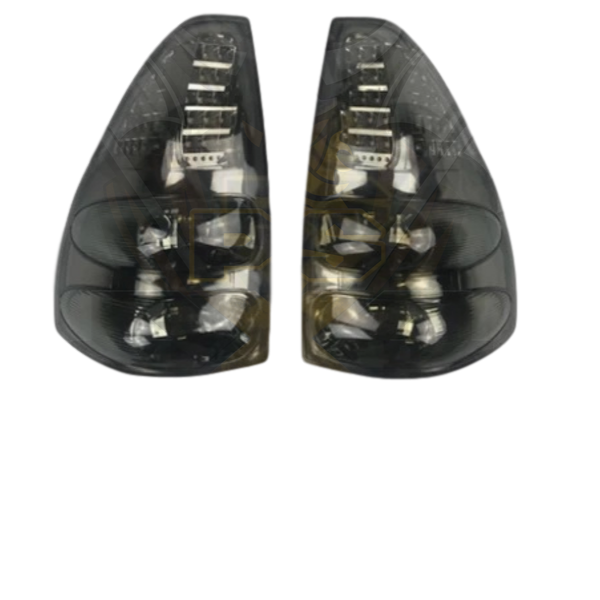 SMOKED BLACK LED TAIL LIGHTS TO SUIT TOYOTA PRADO 120 SERIES 2003-2019 4X4 4WD