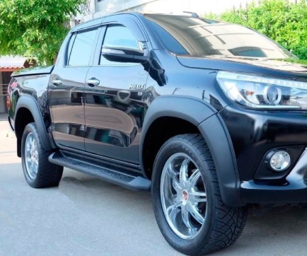 MATTE BLACK FLARES 6PC TRD STYLE TO SUIT TOYOTA HILUX REVO SR SR5 2015-2019