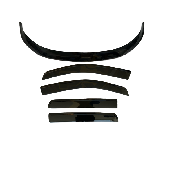 BONNET PROTECTOR & WEATHER SHIELD WINDOW VISORS TO SUIT HOLDEN COLORADO MY16 2016-2020