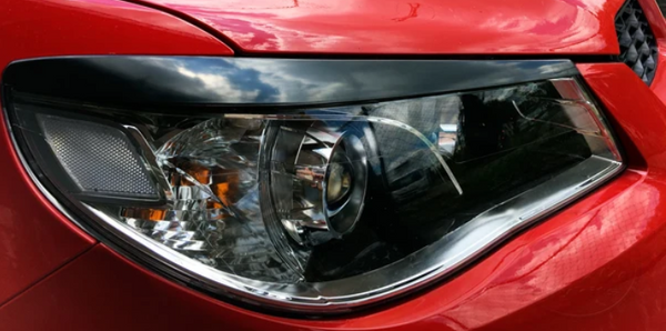 GLOSS BLACK INJECTION PLASTIC HEADLIGHT COVERS TO SUIT HOLDEN COMMODORE VF SERIES  I & II 2013-2017