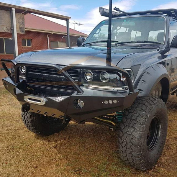 WIDE BODY 95MM FRONT JUNGLE FLARES TO SUIT TOYOTA LANDCRUISER 80 SERIES 1990-1998 4X4 4WD