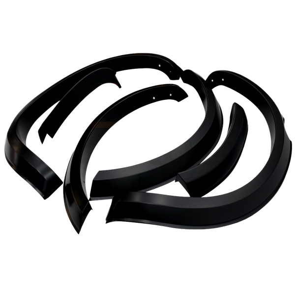 MATTE BLACK SLIM FLARES 6PC TO SUIT NISSAN NAVARA NP300 D23 2015-2019