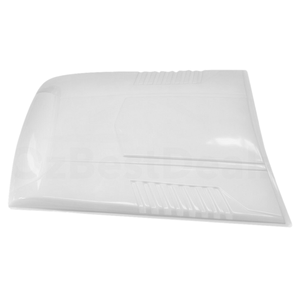 GLOSS WHITE BONNET SCOOP TO SUIT TOYOTA HILUX REVO 2015-2020 SR SR5