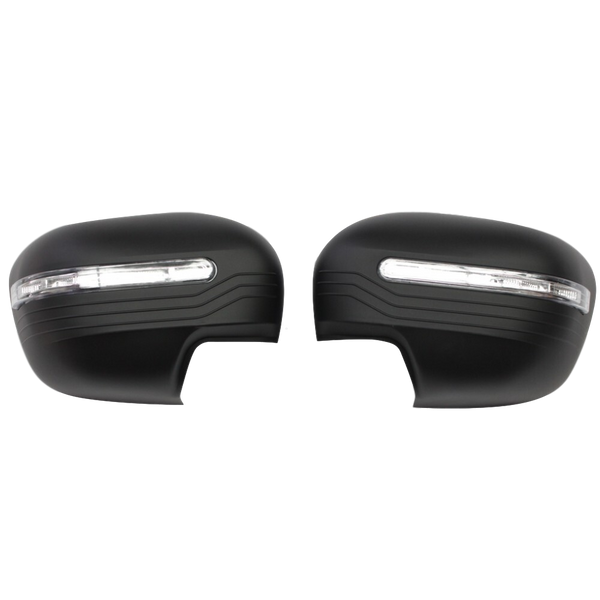 MATTE BLACK MIRROR COVERS TO SUIT NISSAN NAVARA NP300 D23 2015-2019