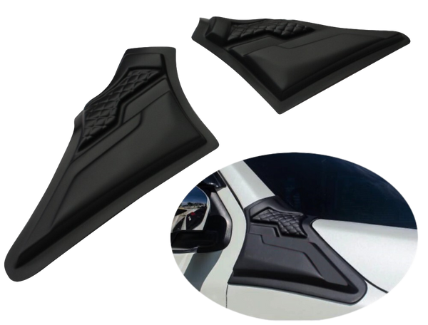 MATTE BLACK SIDE VENT COVERS TO SUIT NISSAN NP300 D23 2015-2019