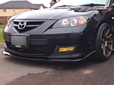 FRONT BUMPER BAR LIP TO SUIT MAZDA 3 MPS BK CS POLYURETHANE 2006-2008