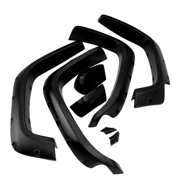 MATTE BLACK TEXTURED JUNGLE FLARES TO SUIT TOYOTA FJ CRUISER 2007-2017