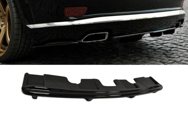 ABS GLOSS BLACK REAR BUMPER BAR SPLITTER TO SUIT JEEP GRAND CHEROKEE WK2 SUMMIT 14+