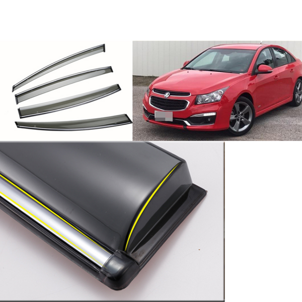 PREMIUM WEATHER SHIELD WINDOW VISORS TO SUIT HOLDEN CRUZE 2009-2018