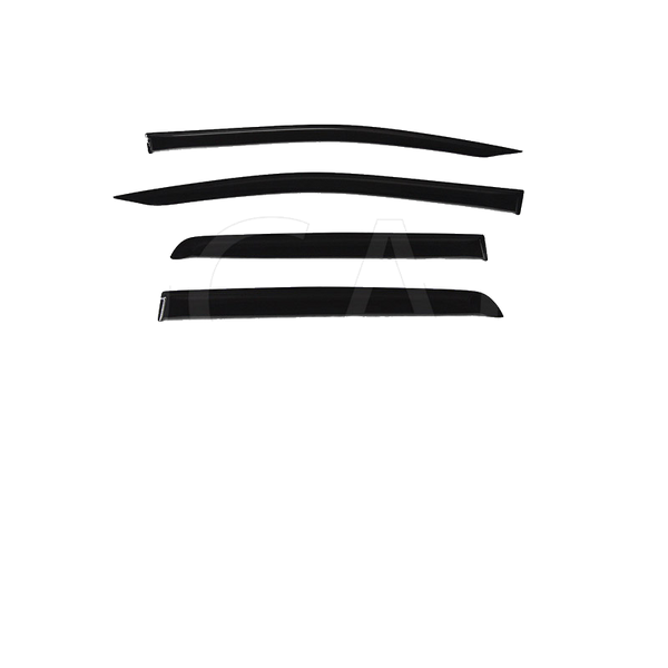 WEATHER SHIELD WINDOW VISORS TO SUIT ISUZU DMAX 12-16 DUAL CAB