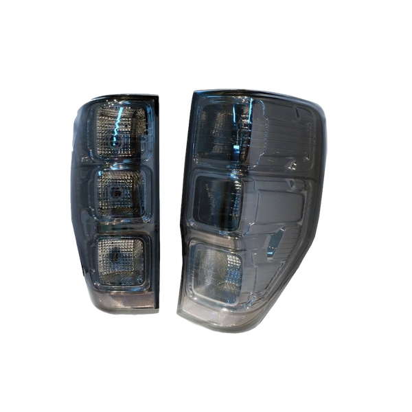 SMOKED REPLACEMENT TAIL LIGHTS TO SUIT FORD RANGER 2012-2018 PX1 PX2