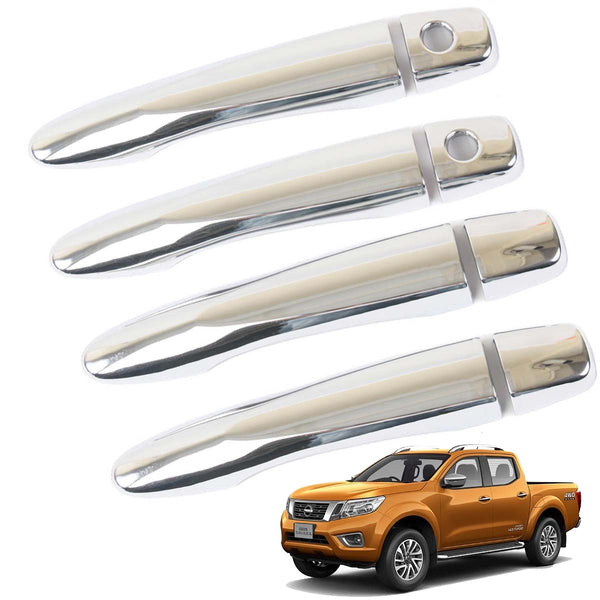 CHROME DOOR HANDLE COVERS TO SUIT NISSAN NP300 D23 2015-2019