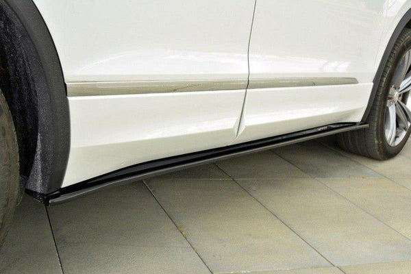 ABS GLOSS BLACK SIDE SKIRTS TO SUIT VW TIGUAN R-LINE 2015-2016