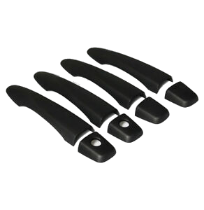 MATTE BLACK DOOR HANDLE COVERS TO SUIT NISSAN NP300 D23 2015-2019