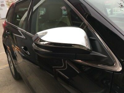 CHROME DOOR MIRROR COVERS TO SUIT TOYOTA KLUGER 2014-2018