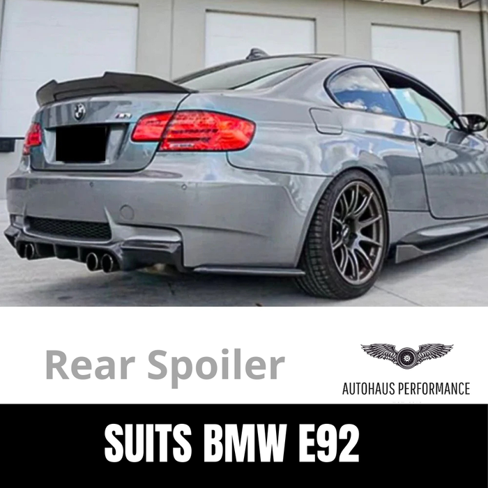 Black Rear Spoiler Coupe PSM Style For BMW E92 325i 335i M3 3 series