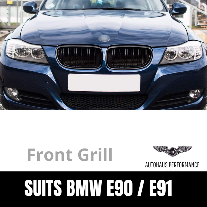 Gloss Black Front Grill for 2009-2012 BMW 3 series E90 E91