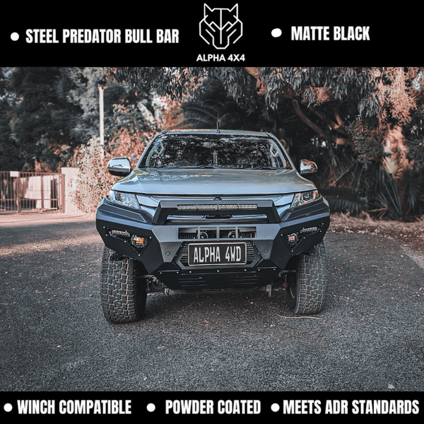 Alpha 4WD Predator Steel Bull Bar for Mitsubishi Triton MR 2019+
