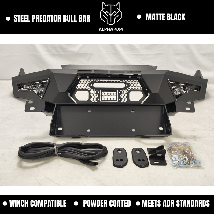 Alpha Predator Steel Bull Bar for Mitsubishi Pajero NS NT NX NW 2007+
