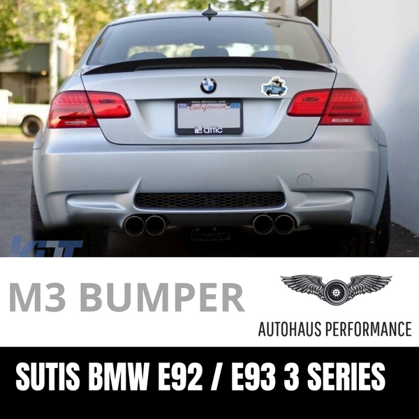M3 STYLE REAR BUMPER BAR FOR BMW E92 COUPE & E93 CONVERTIBLE WITH TWIN EXHAUST OUTLET