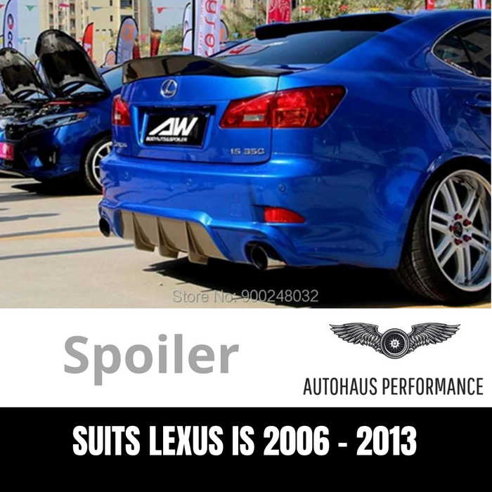 Brand new Gloss Black Rear wing spoiler Boot Duck tail Style for Lexus IS230 IS350 IS300 2006 +