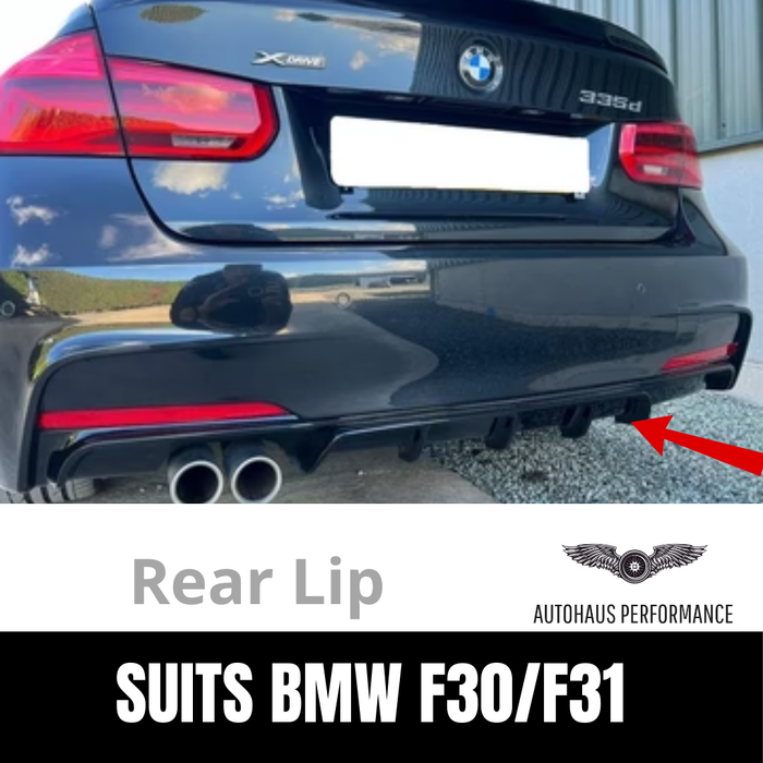 Brand New Gloss Black Rear Lip For 3 Series BMW F30 2012-2018