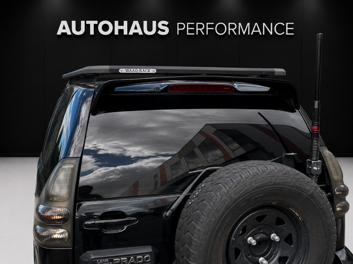 Toyota Prado 120 Series 2003 - 2009 Rear Spoiler Wing Deflector Gloss Black