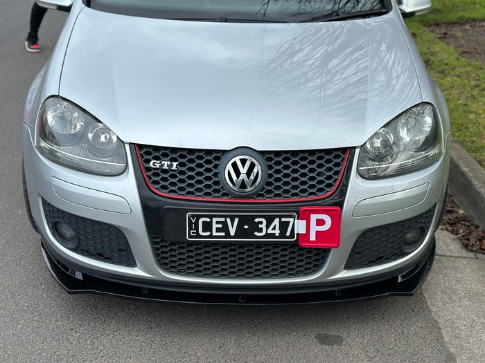 Gloss Black front lip splitter to suit VW Volkswagen Golf MK5 GTI