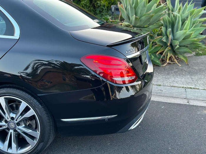 Gloss Black Rear boot trunk spoiler wing for Mercedes Benz W205 C class C250 C300 C63