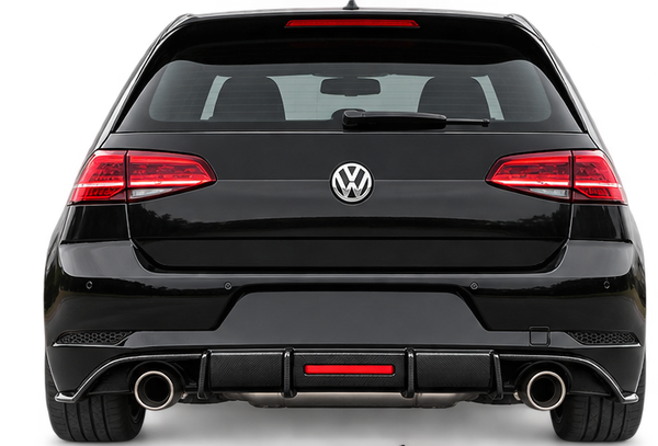 Brand New VW Volkswagen Golf GTI Mk7 Rear Diffuser with Brake Light Gloss Black