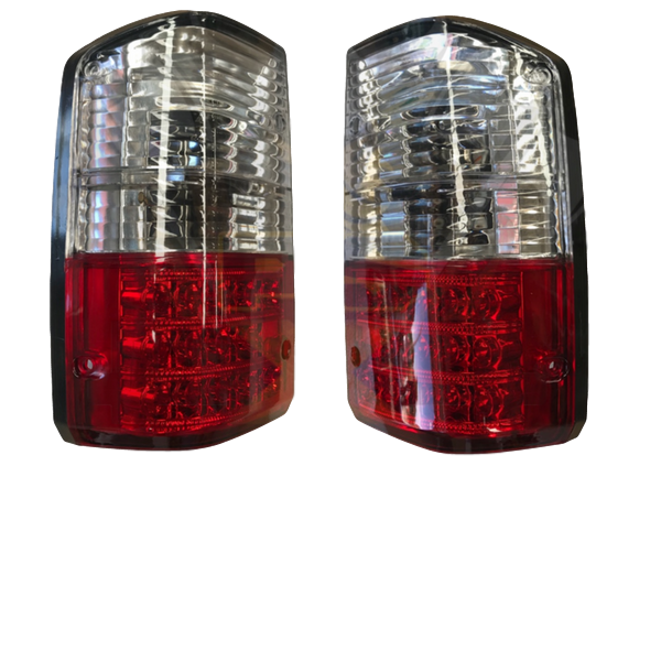 CLEAR LED TAIL LIGHT REPLACEMENTS TO SUIT NISSAN PATROL GQ SERIES 1-2 1988-1997