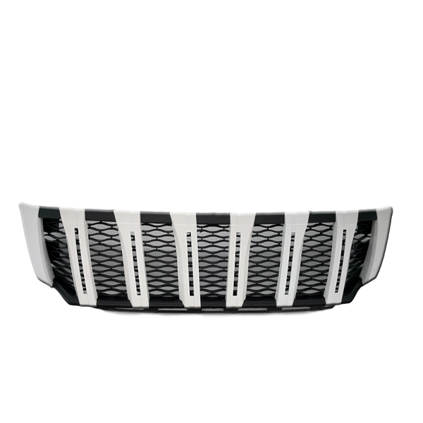 REPLACEMENT FRONT GLOSS WHITE GRILL TO SUIT NISSAN NAVARA NP300 D23 2015-2019