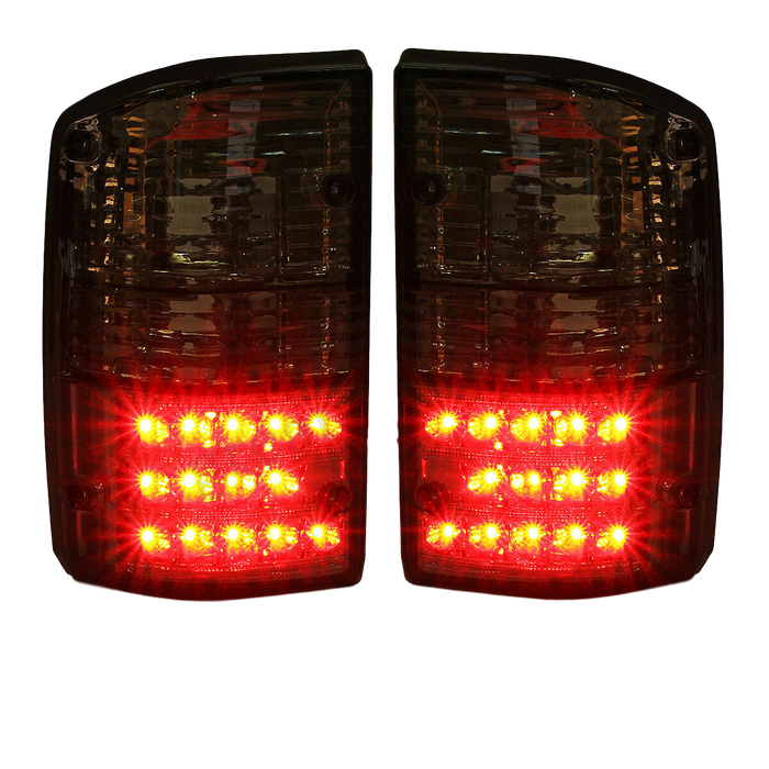 CLEAR LED TAIL LIGHT REPLACEMENTS TO SUIT NISSAN PATROL GQ SERIES 1-2 1988-1997