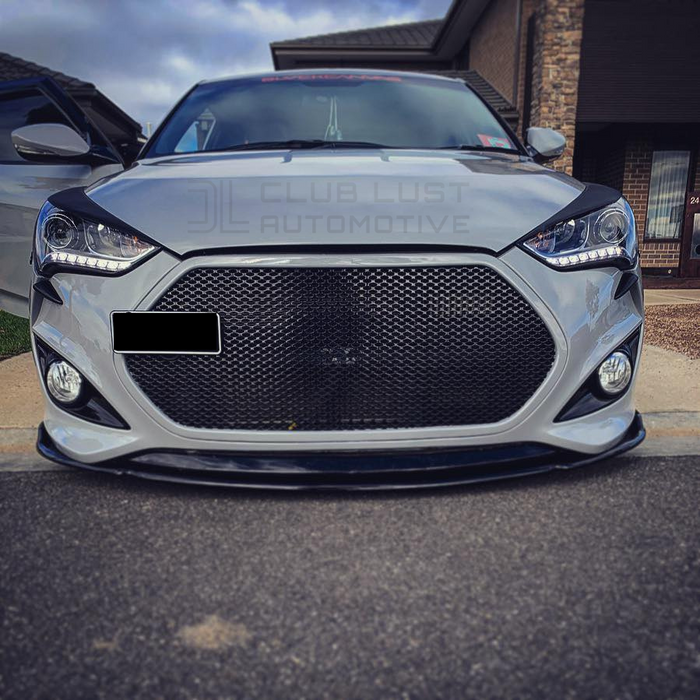 Front Carbon Fiber Bumper Bar Lip For Hyundai Veloster 13-17 FS