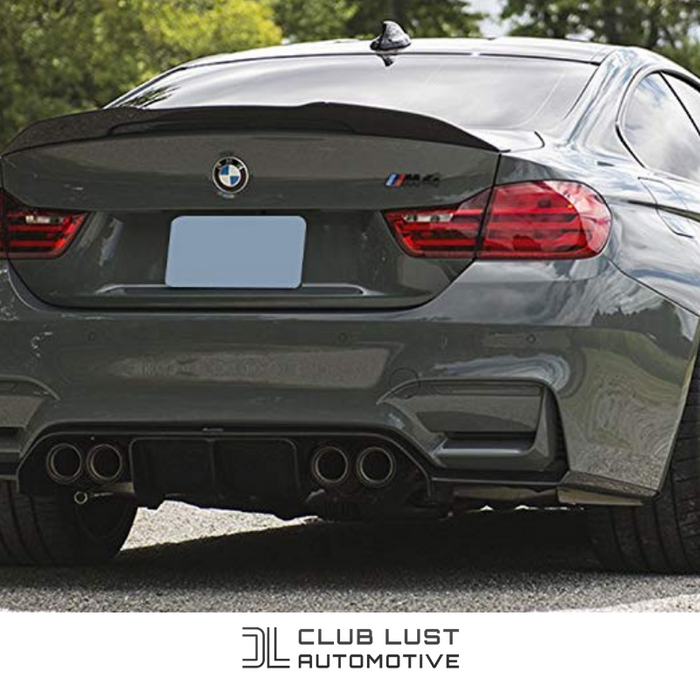 M4 Style Black Rear Boot Lip Spoiler for BMW 4 Series F32 & M4 F82 ...