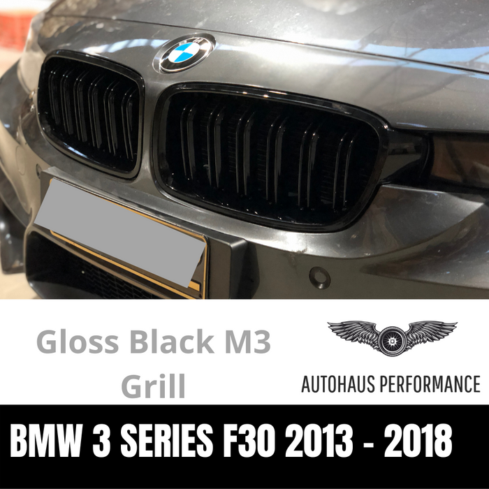 M3 M Sport Style Gloss Black Bumper Kidney Grille Grill for BMW 3 Series F30 F31