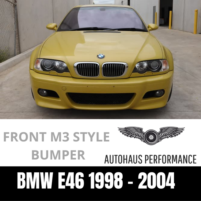 E46 M3 Style Front Bumper for BMW 3 Sedan 318i 320i 323i 325i 328i 330i Bodykit