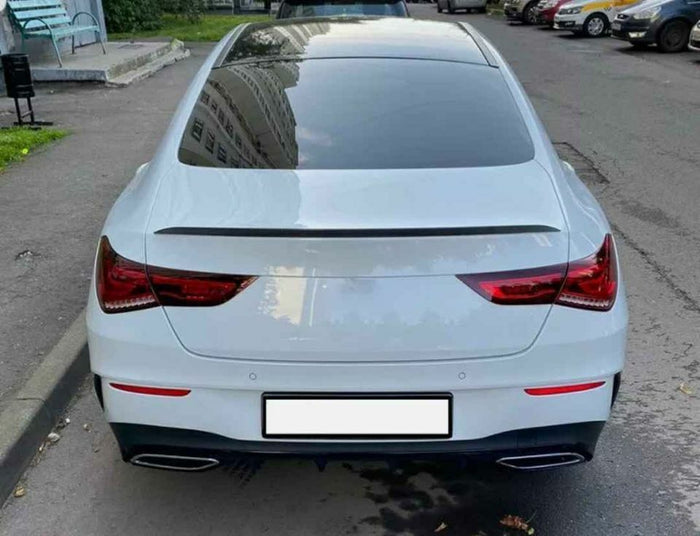 AMG Style GLOSS Black Boot Lip Spoiler Wing for Mercedes-Benz CLA C118 2018 +