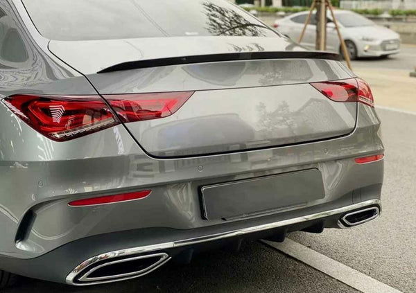 AMG Style GLOSS Black Boot Lip Spoiler Wing for Mercedes-Benz CLA C118 2018 +