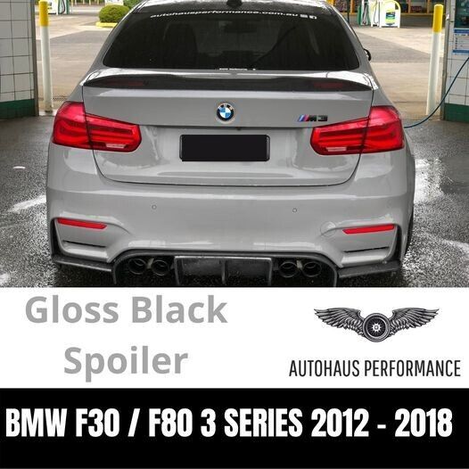Brand New Gloss Black Spoiler Boot wing Lip to suit BMW F30 F80 3 Series M3 PSM
