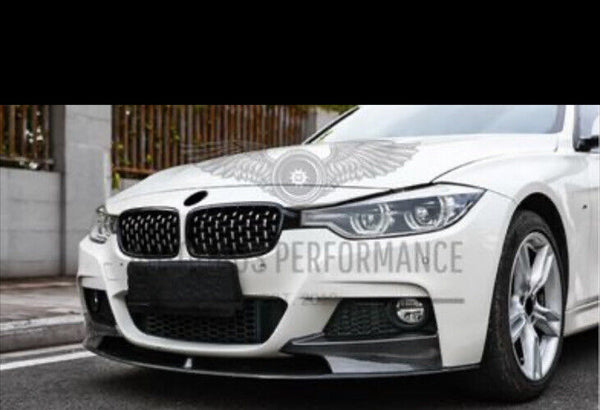 BMW 3 Series Carbon Fiber front lip M - Performance style for F30 F32  M sport