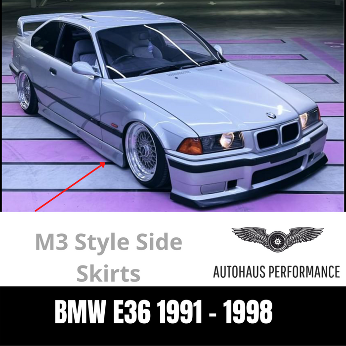 M3 Style Side Skirts for BMW E36 Coupe Sedan 318i 323i 320i 325i 328i Body kit