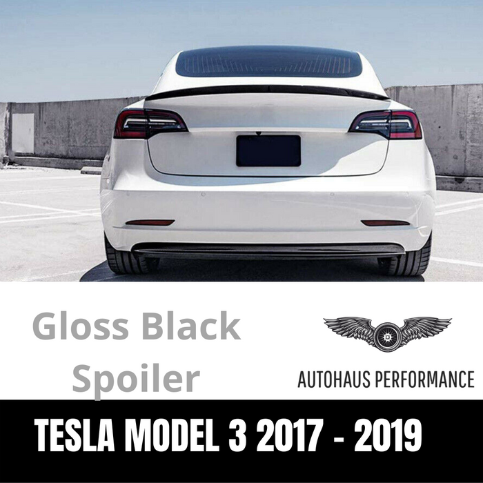 Performance Gloss Black Trunk boot lip Spoiler Wing Body kit for Tesla Model 3