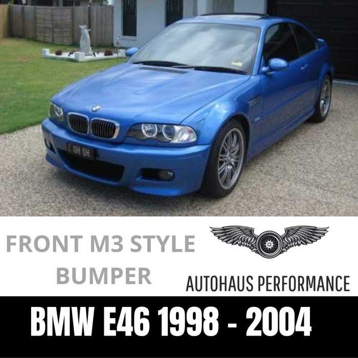 E46 M3 Style Front Bumper for BMW 3 COUPE 318i 320i 323i 325i 328i 330i Bodykit