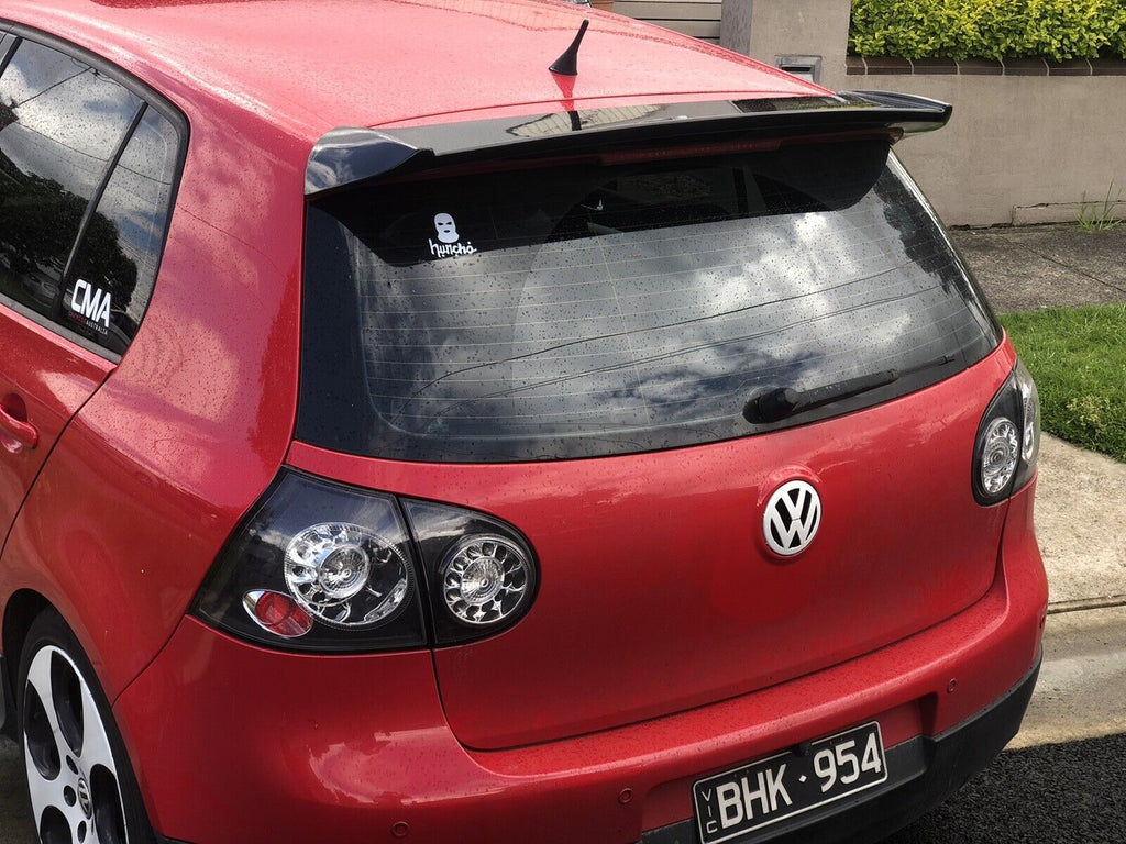 Gloss Black VW Golf MK5 Volkswagen Golf GTI R Rear Boot spoiler Wing L ...