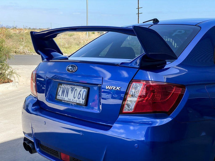 SUBARU WORLD RALLY BLUE WRX RX IMPREZA STI SEDAN REAR WING SPOILER G3 2008 -2014